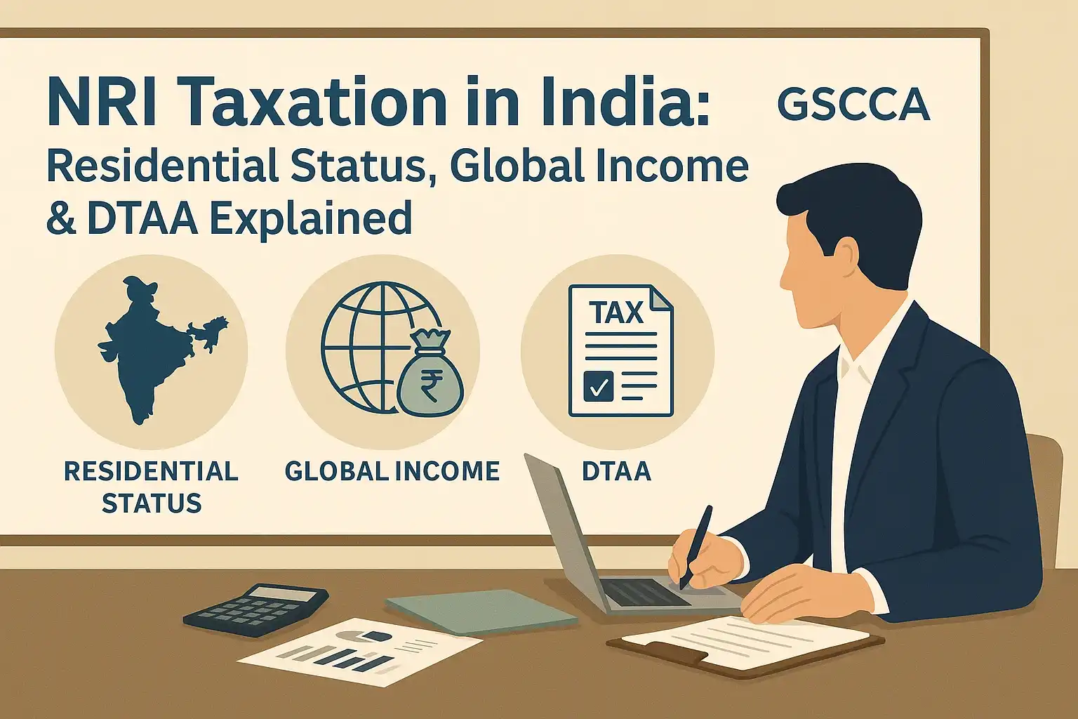 NRI Taxation in India Residential Status, Global Income & DTAA Explained GSCCA
