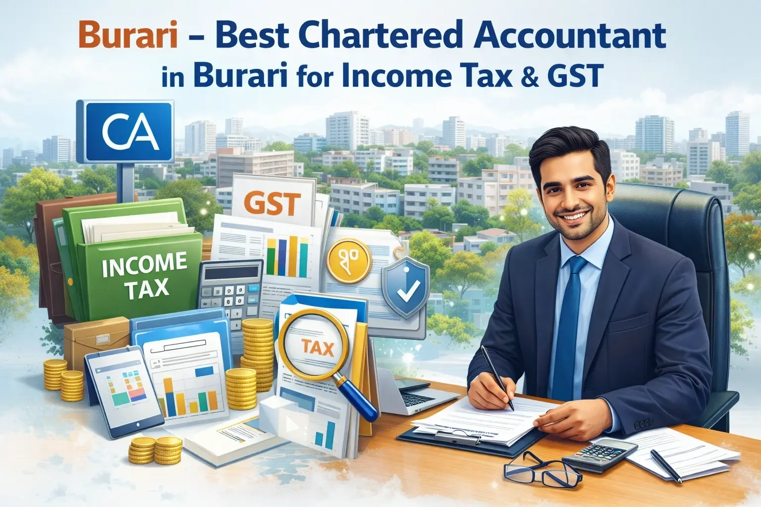 Best Chartered Accountant in Burari | Income Tax & GST.