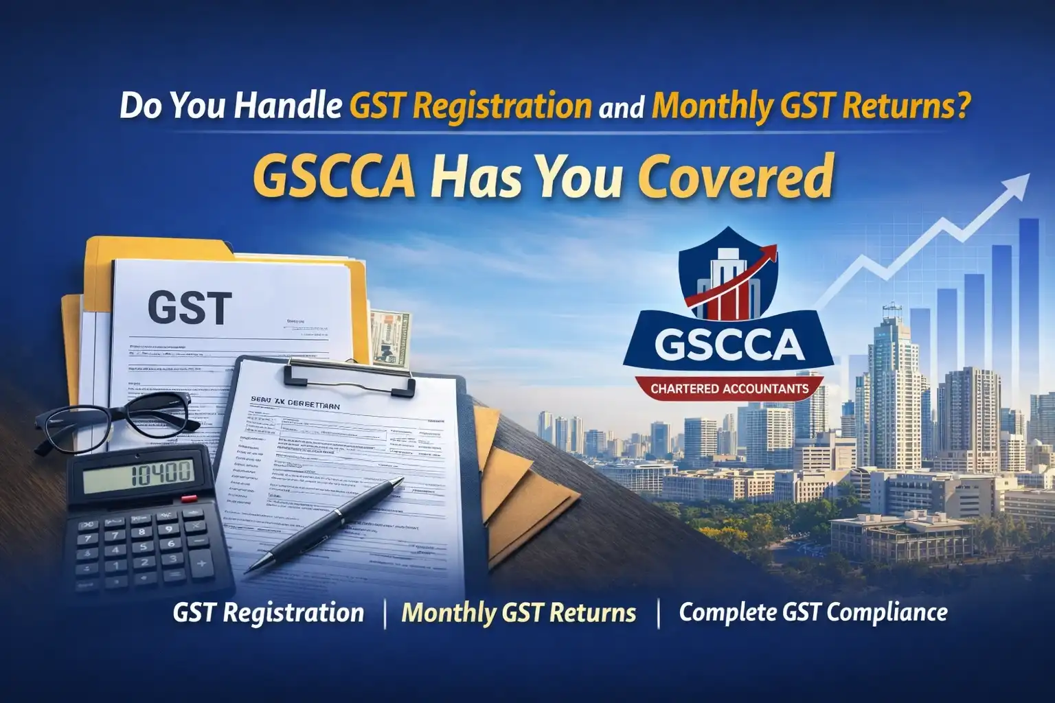 GST registration and monthly GST returns services