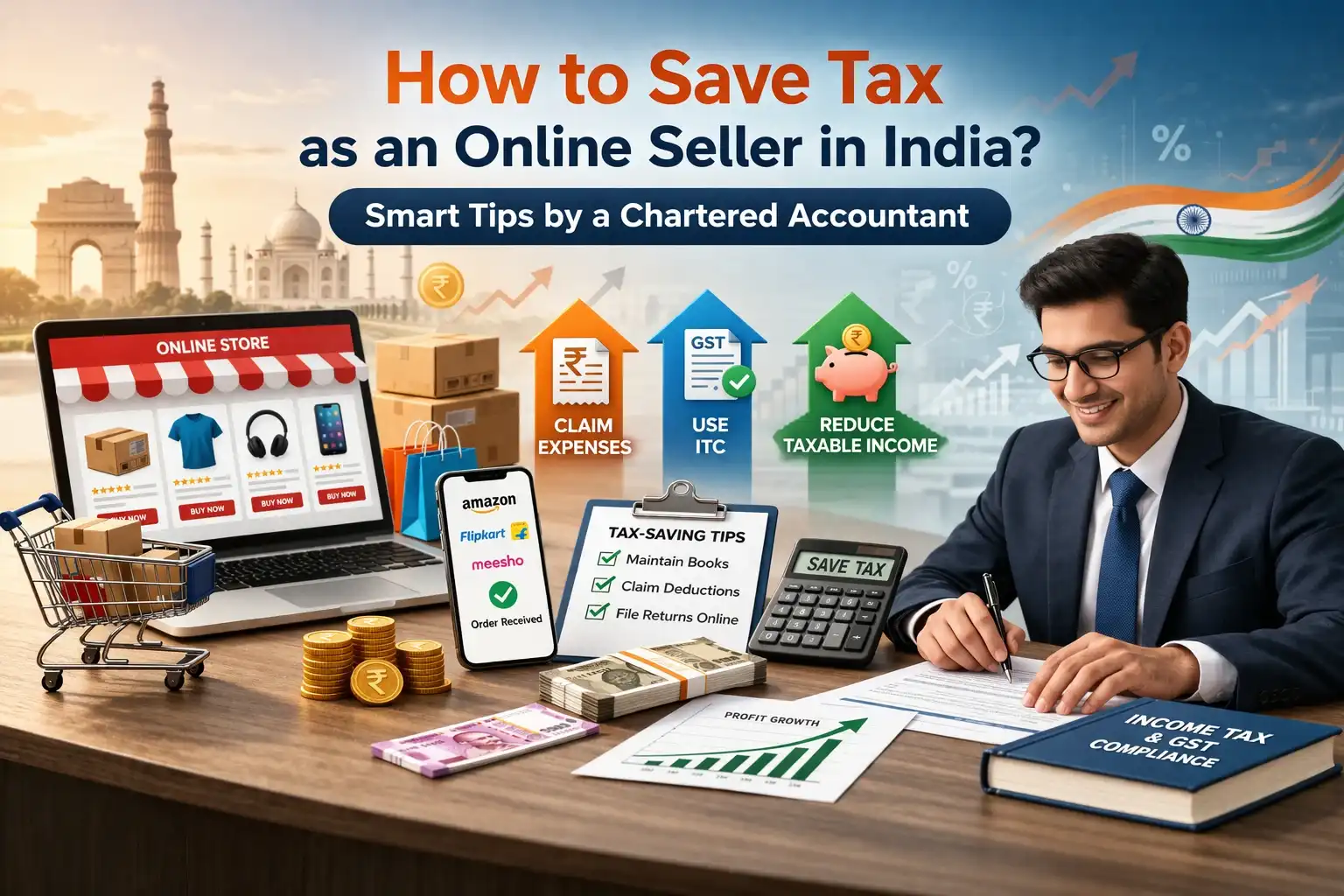 save tax online seller india