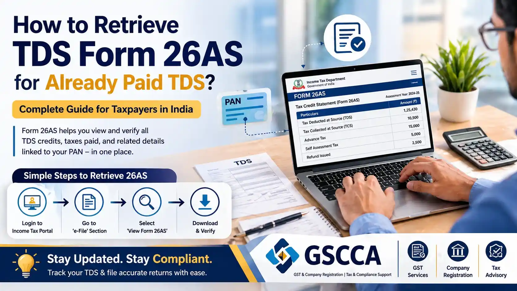 How to Retrieve TDS Form 26AS for Already Paid TDS