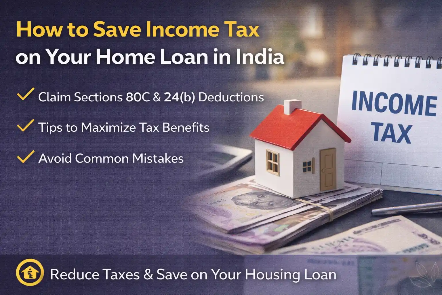 save income tax on home loan