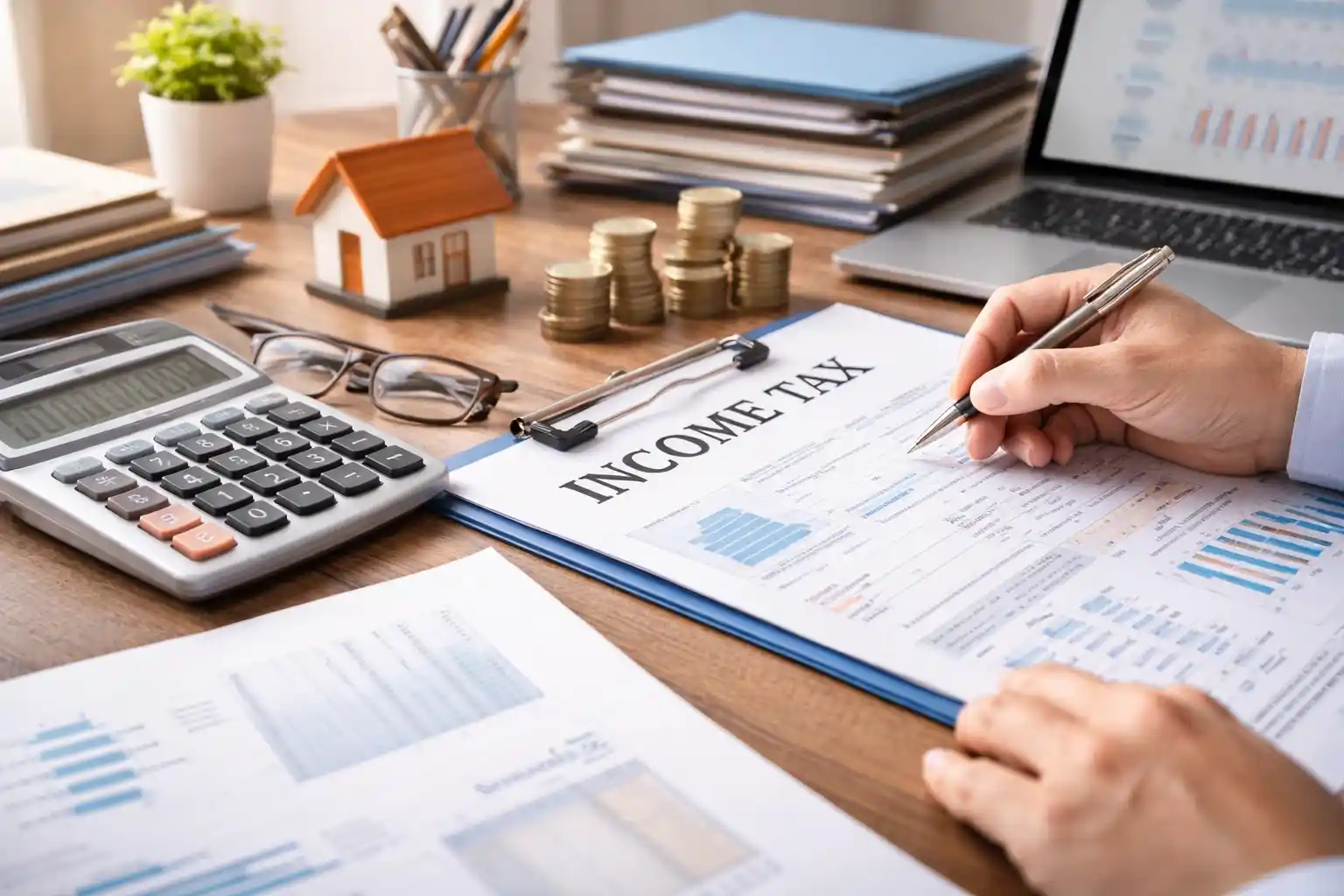 income from house property and business income