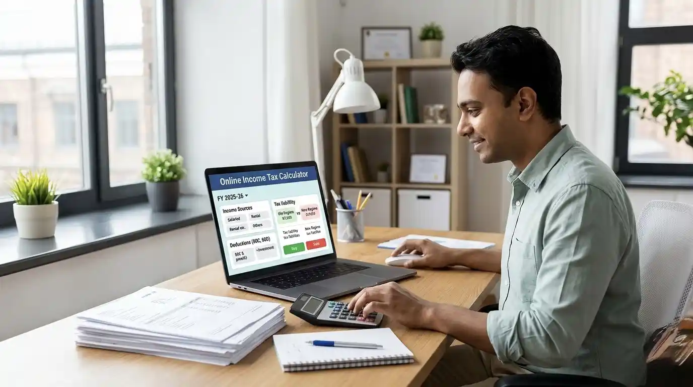 free income tax calculator FY 2025-26